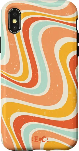 Vista 5 de Retro Groovy Liquid Swirl Hippie 70's 80's Psychedelic Phone Case para iPhone 17