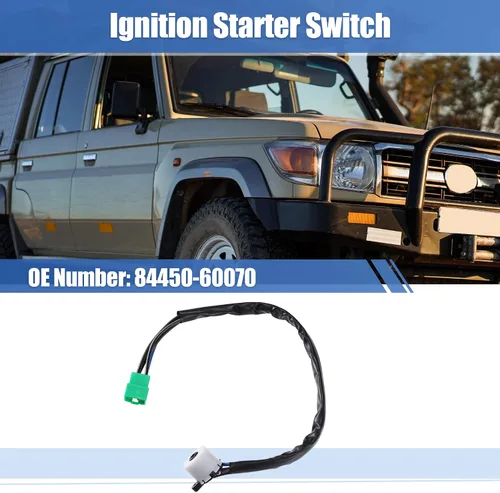 Vista 2 de X AUTOHAUX Interruptor de arranque de encendido para Toyota Land Cruiser 84450-60070, Interruptor de llave de contacto