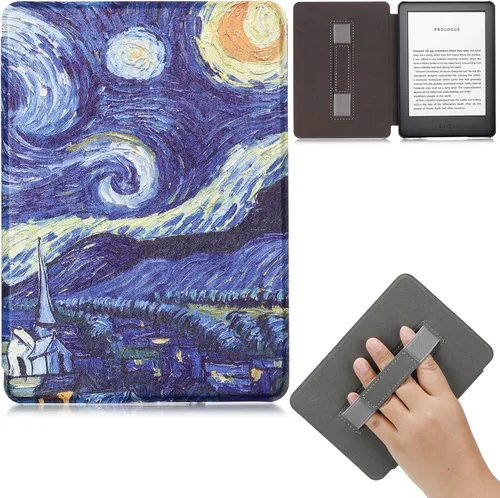 Vista 15 de Funda para Kindle (10ª generación 2019), piel sintética, delgada, ligera, con funda protectora inteligente de encendido y apagado automático