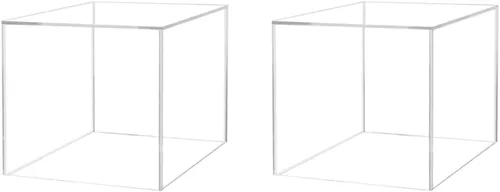 Vista 25 de Elevador de productos al por menor o contenedor de almacenamiento de mercancía 6 "Caja de exhibición de acrílico transparente con un lado abierto