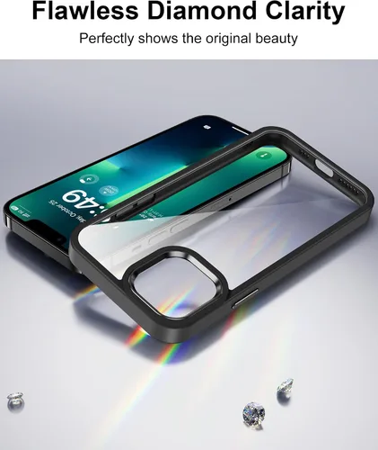 Vista 355 de HOOMIL Funda para iPhone 7 Plus/iPhone 8 Plus de 5.5 Pulgadas, sin amarillamiento, protección contra caídas, cubierta trasera dura transparente