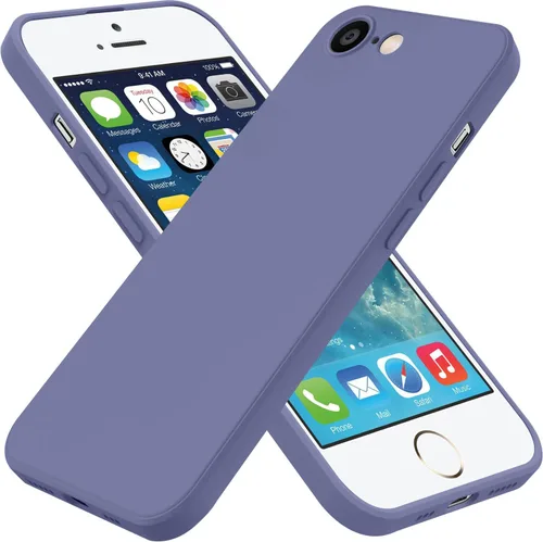 Vista 10 de Funda para iPhone SE de 3ª generación 2022, iPhone SE 2020, iPhone 7/8, funda de goma de gel de silicona líquida, funda protectora antideslizante