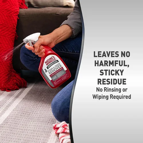 Vista 6 de Nature's Miracle Advanced Platinum Eliminador de manchas y olores para gatos, 32 onzas Virus Disinfectant Formula Kills 99.9% of Cat Viruses