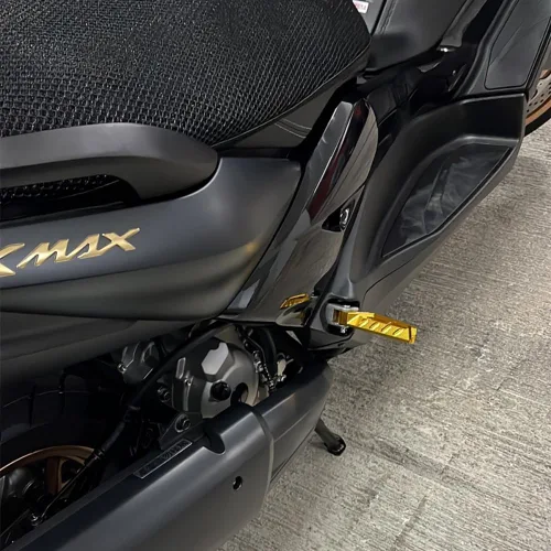 Vista 4 de ESPEEDMTC para YAMAHA Fazer FZ-1 FZ-6 FZ-6R FZ-8 FZ-8S FZ-25 Pasapiés trasero Pasapiés Pasador Pasador Ampliador Pedal CNC Reposapiés de aluminio