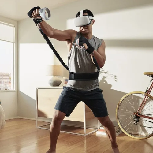 Vista 6 de LANMU Fitness Pack Compatible with OculusMeta Quest 2, Rift SValve IndexHTC Vive,5 in 1 Fit Kit Exercise Accessories for Vr Game and Workout