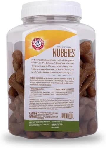 Vista 7 de Arm & Hammer for Pets Nubbies - Golosinas dentales para perros con bicarbonato de sodio y calcio, los masticables ayudan a combatir el mal aliento