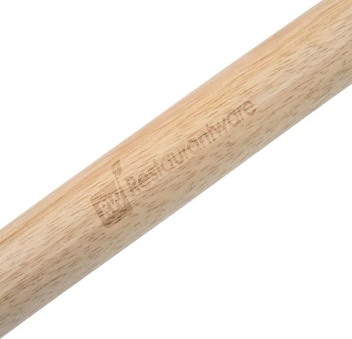 Vista 11 de Restaurantware Met Lux - Pala de pizza de 14 x 12 pulgadas, 1 pala de pizza duradera, con mango de madera para hornos domésticos o comerciales