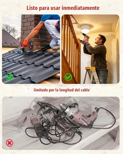 Vista 9 de AVID POWER Juego de taladro inalámbrico de litio de 20 V Max, kit de taladro eléctrico con batería y cargador, portabrocas sin llave de 3/8 1-rojo