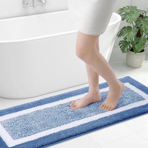 Vista 56 de OLANLY Alfombras de baño 24x16, tapetes de baño extra suaves y absorbentes de microfibra, antideslizantes, lavables a máquina, secan rápido