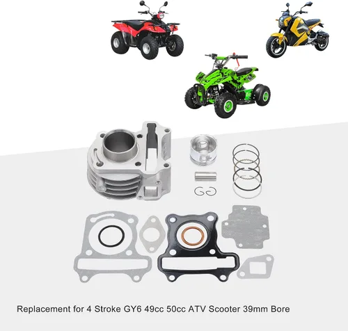 Vista 5 de GOOFIT Kit de cilindros para scooter de 4 tiempos GY6 49cc 50cc ATV Scooter 1.535 in Bore