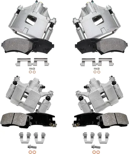 Vista 31 de Detroit Axle - Kit de freno delantero de 4 piezas para Dodge Caravan Plymouth Voyager 1991-1995 1991-1993 Grand Voyager, rotores de freno de disco