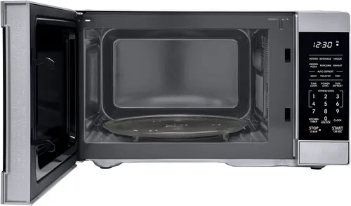 Vista 10 de Horno microondas de sobremesa SHARP con bandeja giratoria de carrusel extraíble de 10.6", 900 vatios, 0.9 pies cúbicos, acero inoxidable