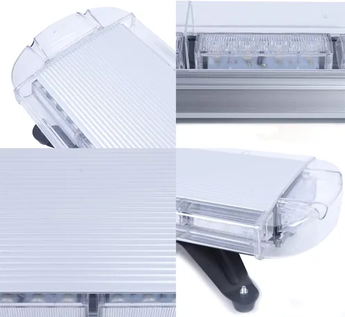 Vista 7 de Luz estroboscópica de emergencia de 51 pulgadas, 21 modos intermitentes, tira estroboscópica de 96 LED con interruptor de pantalla digital, barras
