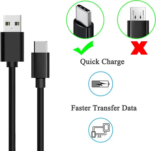 Vista 4 de Cable de carga solar para Samsung TV, repuesto Samsung Smart Control TV Cable de carga para control remoto de marco, cable de alimentación de carga