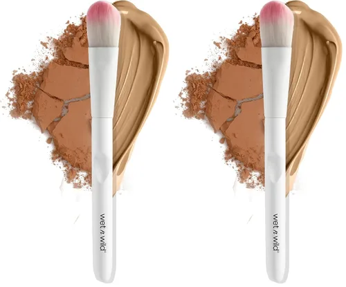 Vista 13 de wet n wild - Brocha angular para maquillaje de base, de precisión muy fina, con mango ergonómico para mezclar