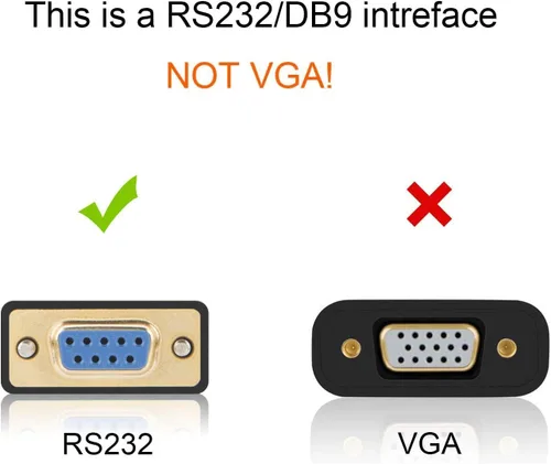 Vista 2 de CableCreation Adaptador USB a serie RS232 con chip PL2303, cable convertidor USB a DB9 pin hembra de 3.3 pies para caja registradora, módem