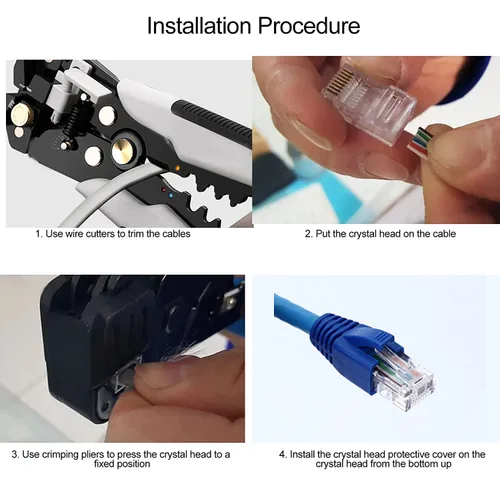 Vista 5 de Cable Ethernet RJ45 de plástico blando cubierta de botas de red de alivio de tensión CAT6A CAT7 CAT8 100 unidades (morado)