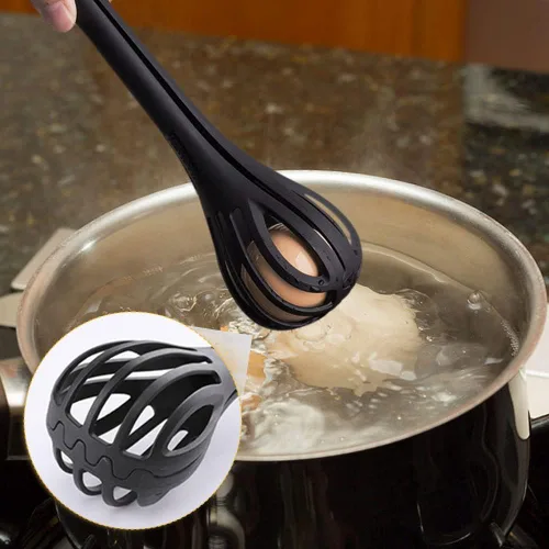 Vista 5 de Clip de comida 2 en 1 y batidor de huevos, batidor de huevos multifunción 2023, licuadora manual de clip de pan, clip de pan de plástico de mano