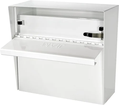 Vista 3 de Mail Boss 7169 Buzón de Seguridad Metro con Cerradura para Montaje en Pared, Blanco Alpino Anti-pry locking door, fixed anti-fishing slot fits