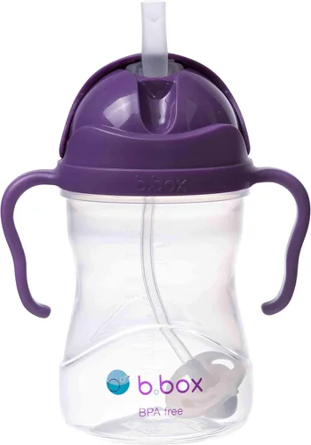 Vista 32 de b.box Vaso para beber con popote abatible, bebe desde cualquier ángulo, popote pesado, a prueba de derrames, a prueba de fugas y de fácil agarre