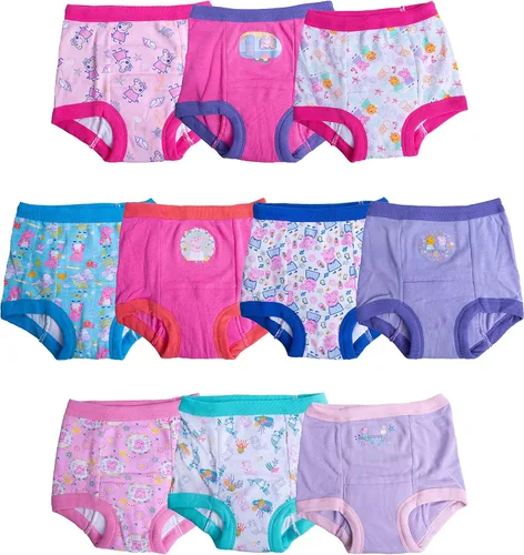 Vista 5 de Peppa Pig Girls' Potty Training Pant Multipack Paquete de 7 pantalones de entrenamiento