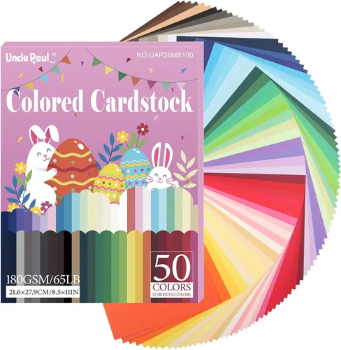 Vista 20 de Uncle Paul 40 hojas de cartulina rosa Bloming – 8.5 x 11 pulgadas de doble cara, papel de impresora de 65 libras, perfecto para álbumes de recortes