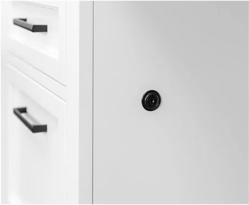 Vista 10 de Escritorio ejecutivo moderno de madera para oficina, totalmente montado, color blanco