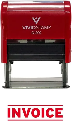 Vista 13 de Sello de goma autoentintado para facturas (tinta negra) - Mediano (paquete de 2)