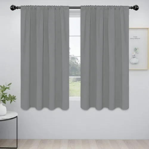 Vista 54 de Easy-Going - Cortinas opacas con bolsillo para varilla para dormitorio, cortinas de ventana para oscurecer la habitación para sala de estar
