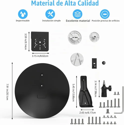 Vista 6 de Funda de seguridad 2 en 1 para cámara de seguridad y lluvia con montaje ajustable, compatible con Ring Spotlight Cam, Blink, Arlo, Wyze, Eufy