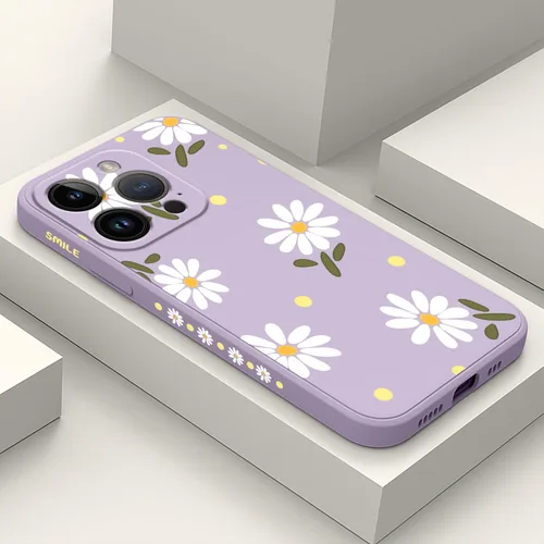 Vista 13 de LEECG Funda para iPhone 14 con Patrón de Flores de Mariposa de Astronauta, Forro de Microfibra Suave Anti-Rayones en el Interior, Cubierta