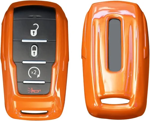 Vista 10 de RT-TCZ Funda para Llavero Cubierta Bolsa para Llaves Soporte Carcasa de Protección Accesorios para Dodge RAM 2018-2022, Azul