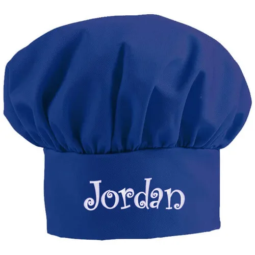 Vista 13 de Sombrero de chef bordado personalizado 65/35 poliéster/algodón fabricado en los Estados Unidos, Negro