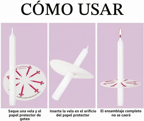 Vista 7 de 100 velas de iglesia con protectores de goteo para servicio devocional de vigilia a la luz de las velas, caja de 100 velas, blancas sin aroma de 5