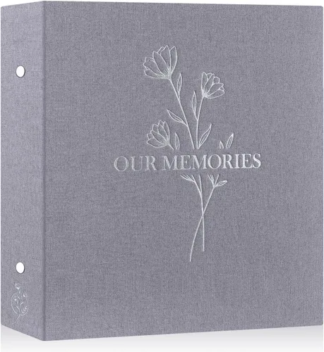 Vista 30 de Lanpn Álbumes de fotos pequeños de 4 x 6 pulgadas, 50 imágenes, paquete de 2 unidades, mini capacidad de lino Our Memories, juego de bolsillos