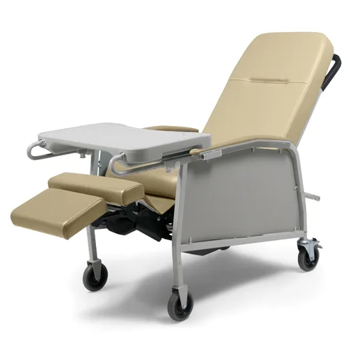 Vista 12 de Lumex Silla reclinable médica de 3 posiciones, Silla Geri reclinable con ruedas, Blue Ridge