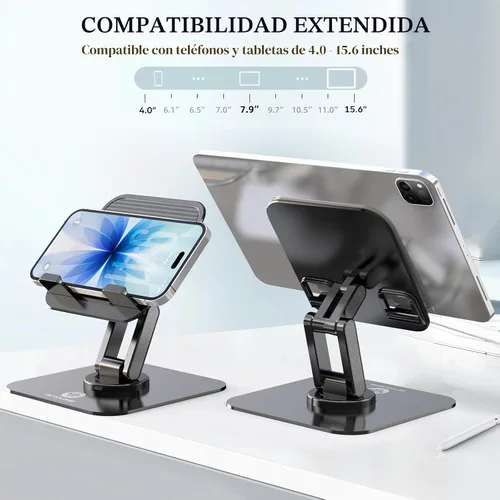 Vista 3 de OCYCLONE - Soporte para iPad, soporte giratorio de 360° para tableta, para Negro