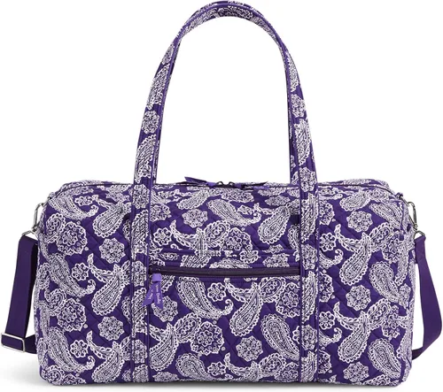 Vista 2 de Vera Bradley Women's Cotton Collegiate Large Travel Duffle Bag (Multiple Teams Available)