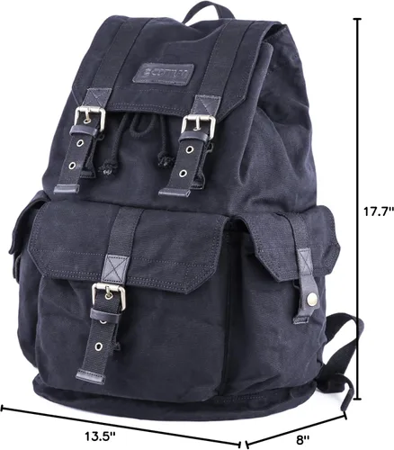 Vista 24 de Gootium 21101 - Mochila de lona gruesa de alta densidad