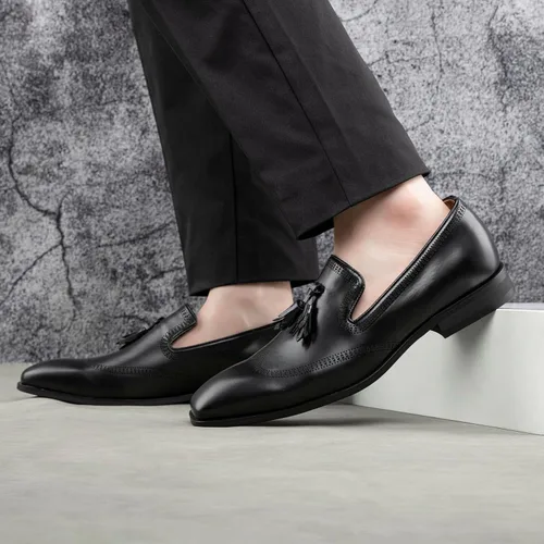Vista 6 de Meijiana Men's Loafers Mens Classic Loafers Dress Shoes Loafers for Men Fashion Luxury Shoes