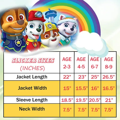 Vista 5 de Nickelodeon Paw Patrol - Protector impermeable con capucha para niños pequeños