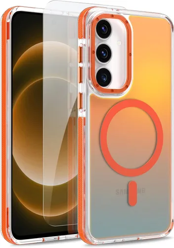 Vista 280 de Funda magnética para Google Pixel 10 Pro XL [compatible con Magsafe] [bonito diseño fluorescente de moda] a prueba de golpes, delgada, translúcida