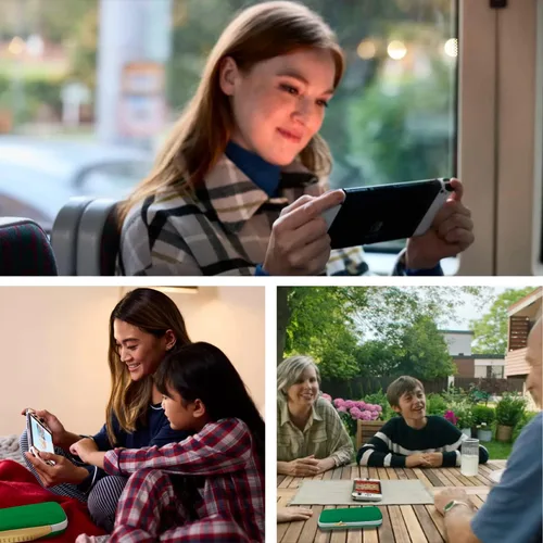 Vista 7 de Orzly Funda de transporte para consola Nintendo Switch OLED con accesorios y compartimento de almacenamiento para juegos, caja de regalo
