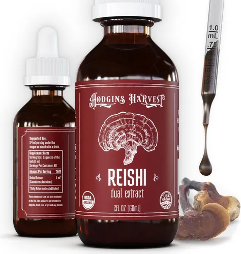 Vista 17 de Hodgins Harvest Tintura de Extracto de Cuerpo Fructífero de Hongo Cordyceps Orgánico - Suplemento de Extracto Doble Extra Concentrado - Hongos