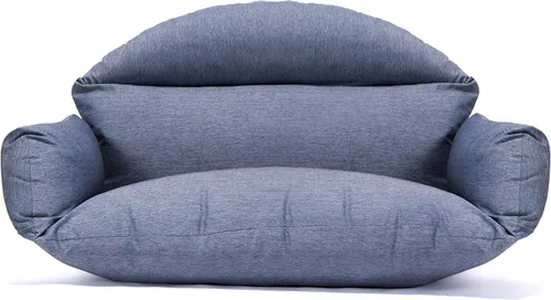 Vista 10 de LeisureMod Cojín colgante para silla de huevo para 2 personas, naranja oscuro, secado rápido, resistente a la intemperie, relleno de algodón suave