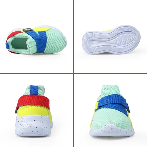 Vista 6 de SKYWHEEL Zapatos deportivos para niños y niñas, sin cordones, anchos, informales, para caminar, correr, para niños pequeños