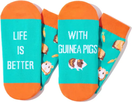 Vista 3 de Zmart Divertidos regalos de zorro de Navidad, regalos de dinosaurio para mujeres y hombres, calcetines divertidos de pastor alemán para mamá y papá