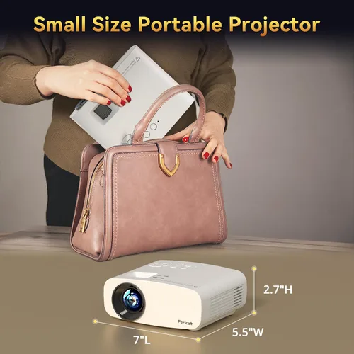 Vista 12 de Proyector con WiFi y Bluetooth, pericat 4K compatible con proyector nativo