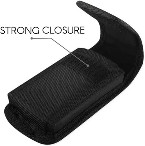 Vista 2 de AGOZ Rugged Kyocera DuraXV DuraXA E4520, DuraXE E4710, Dura XTP - Funda con clip para cinturón, funda táctica vertical de lona con trabillas