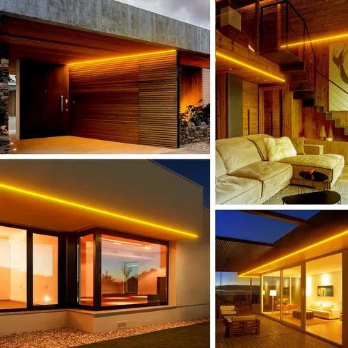 Vista 8 de Shine Decor Productos del paquete de clip de montaje con kit de luces de cuerda de neón LED